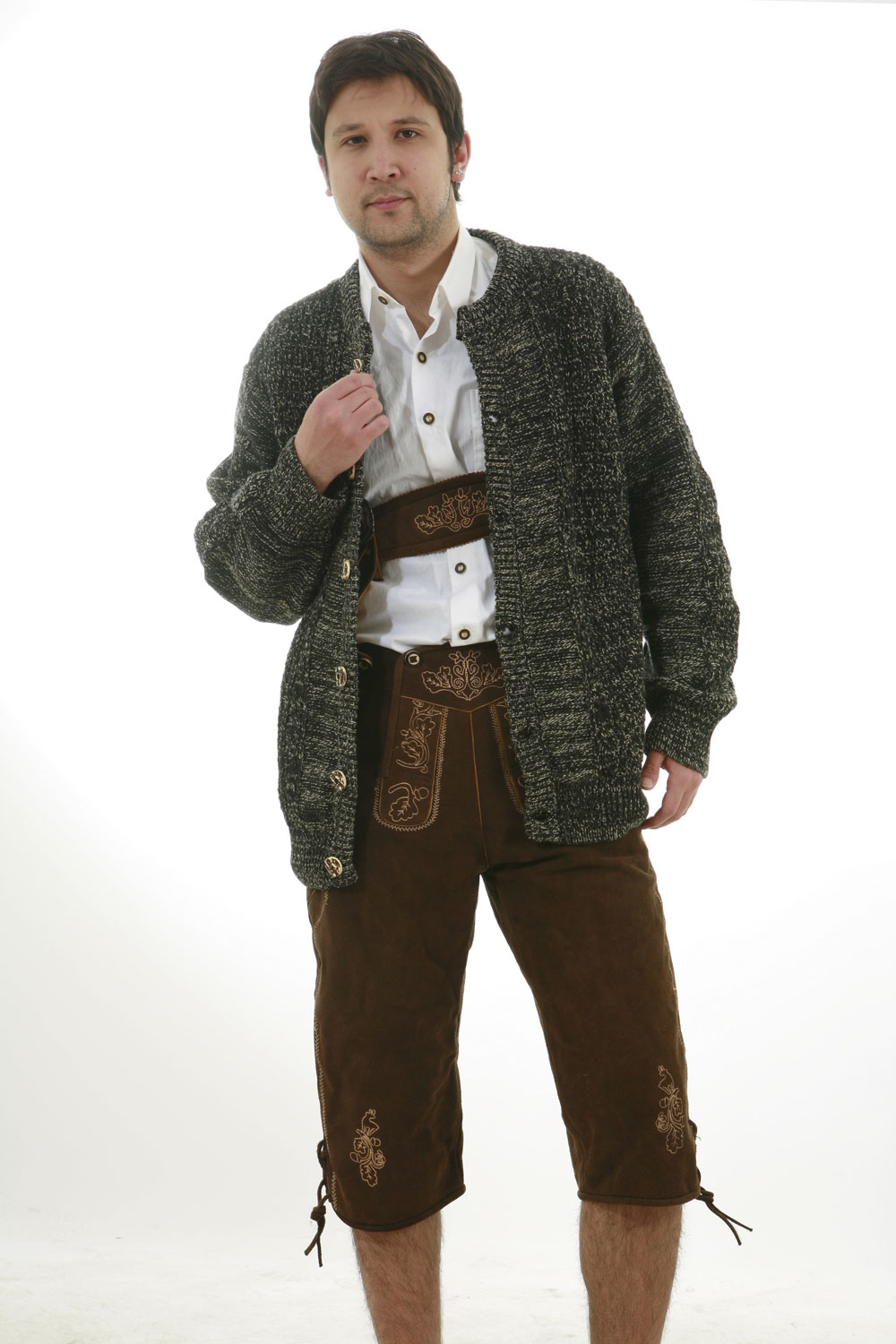 Strick Trachtenjacke schwarz