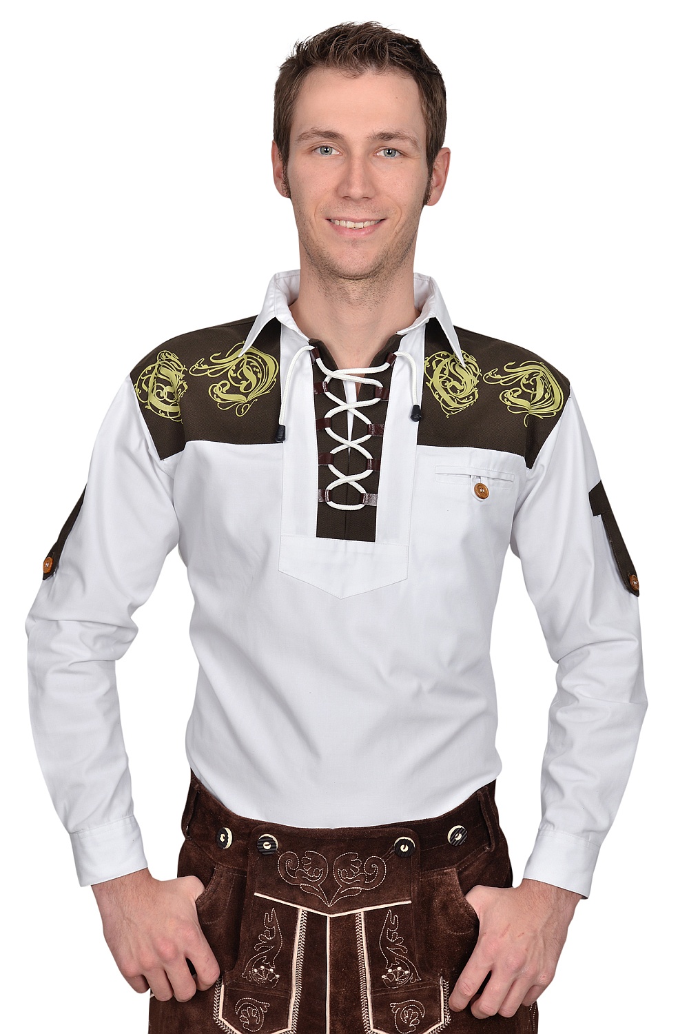 Trachtenhemd Hemd edel verziert