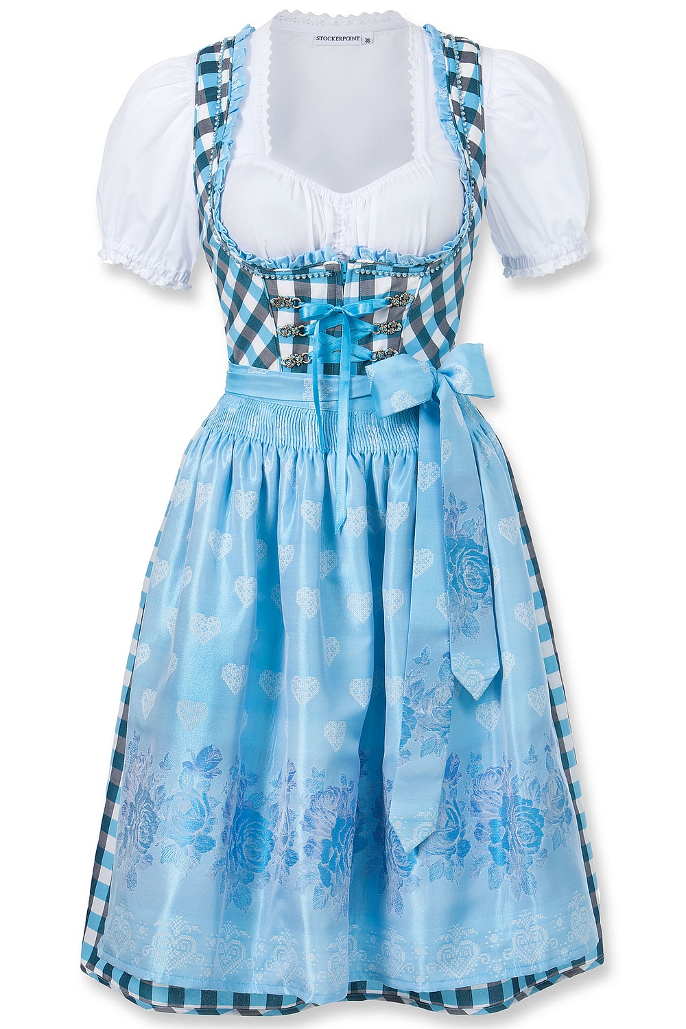 Midi Dirndl Sunny azur