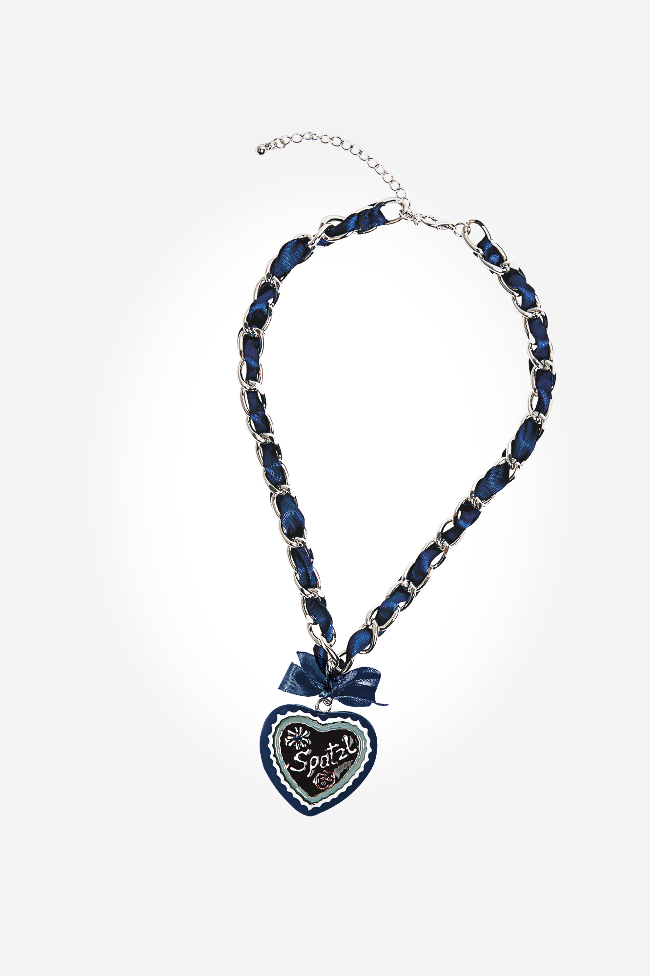 Kette Herz Spatzl dunkelblau