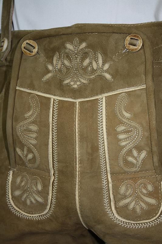 Kurze Hose Ziegenvelour Wildbock hellbraun