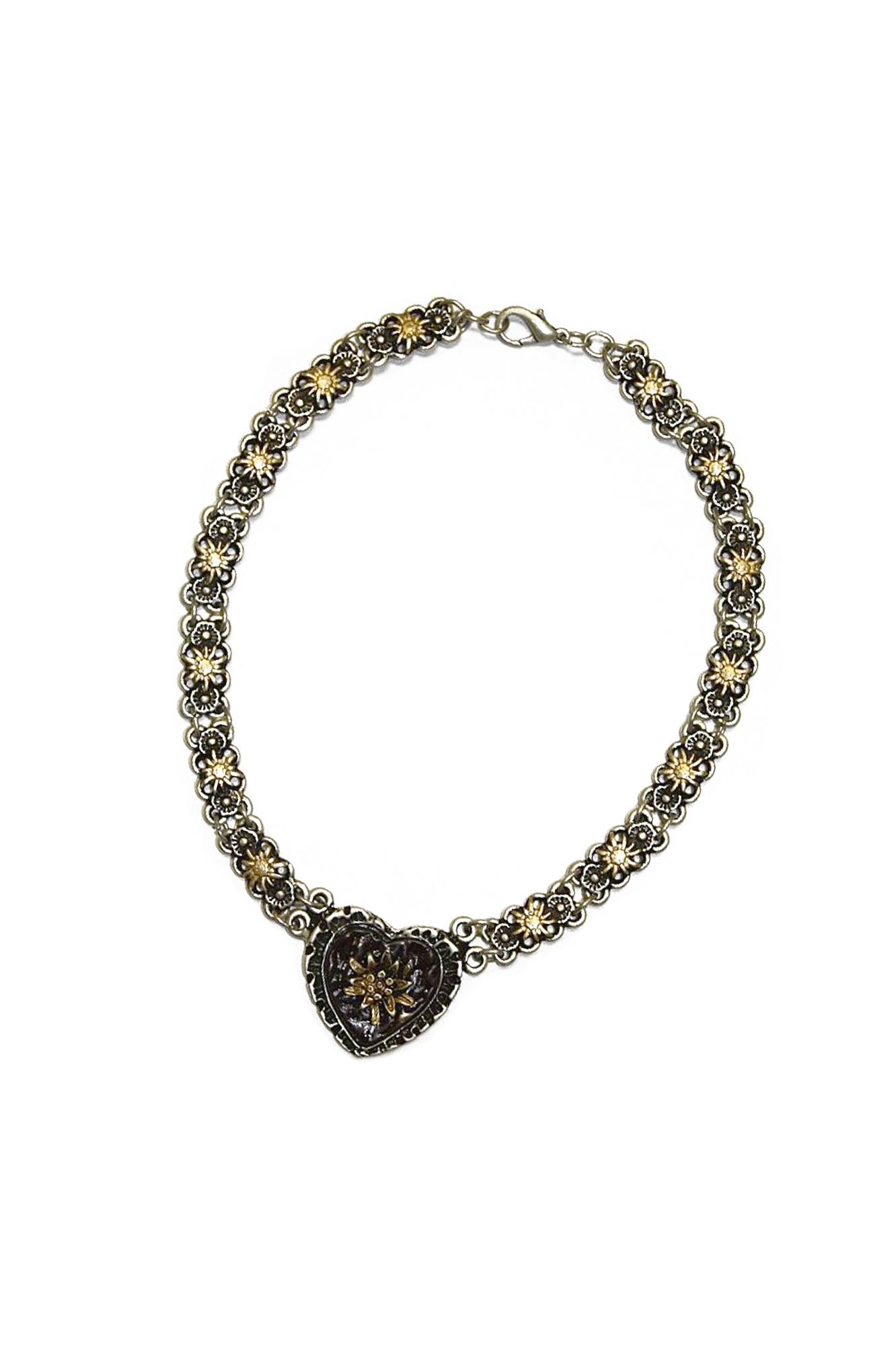 Halskette Herz Edelweiß