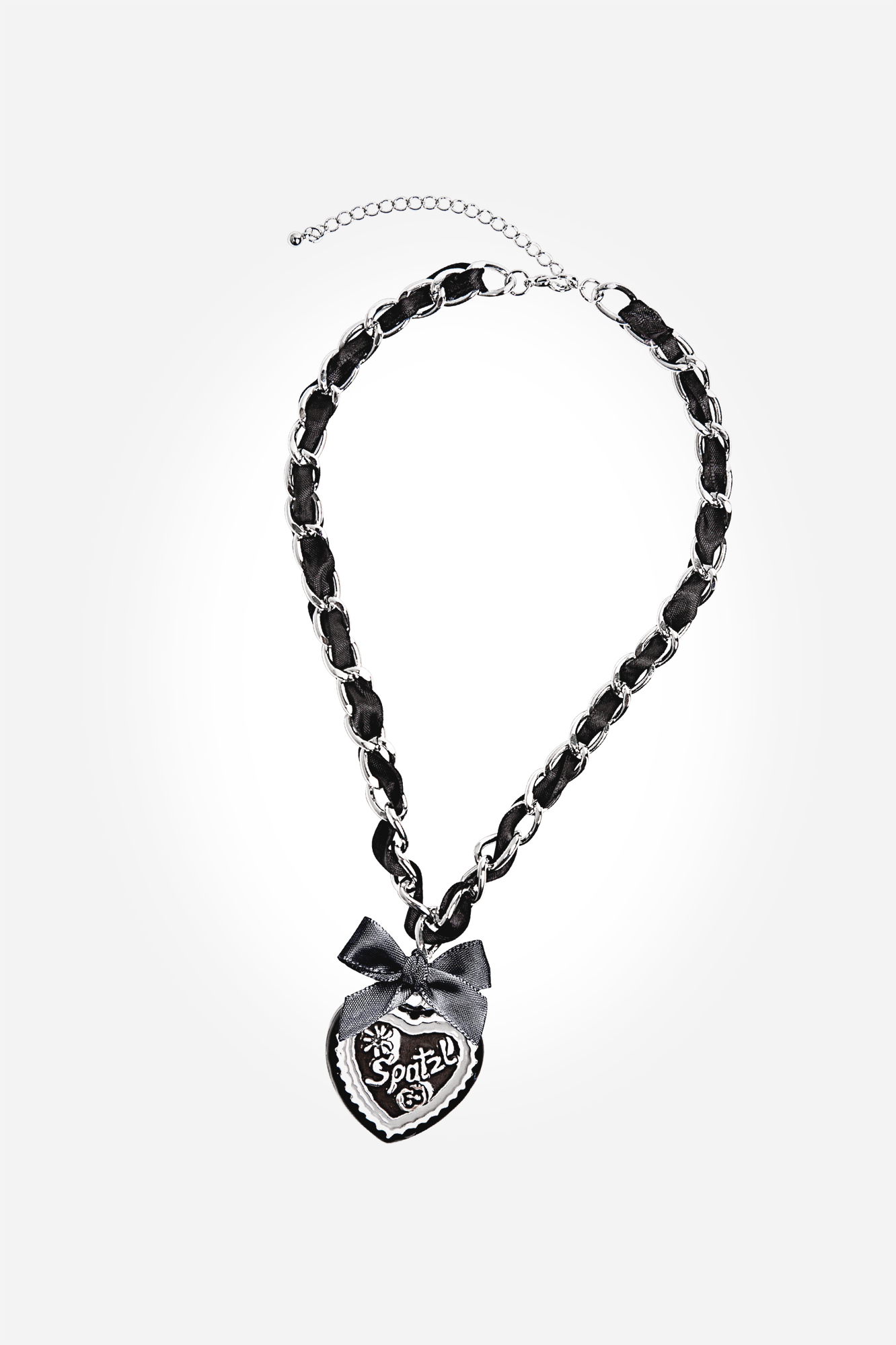 Halskette Herz Spatzl schwarz