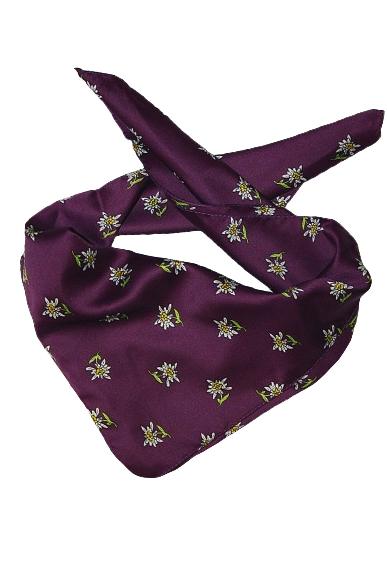 Trachtentuch Halstuch glänzend lila