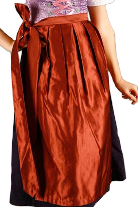 Midi Dirndlschürze weinrot