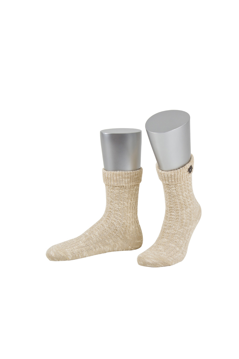 Hochwertige Trachtensocken Edelweiß kurz