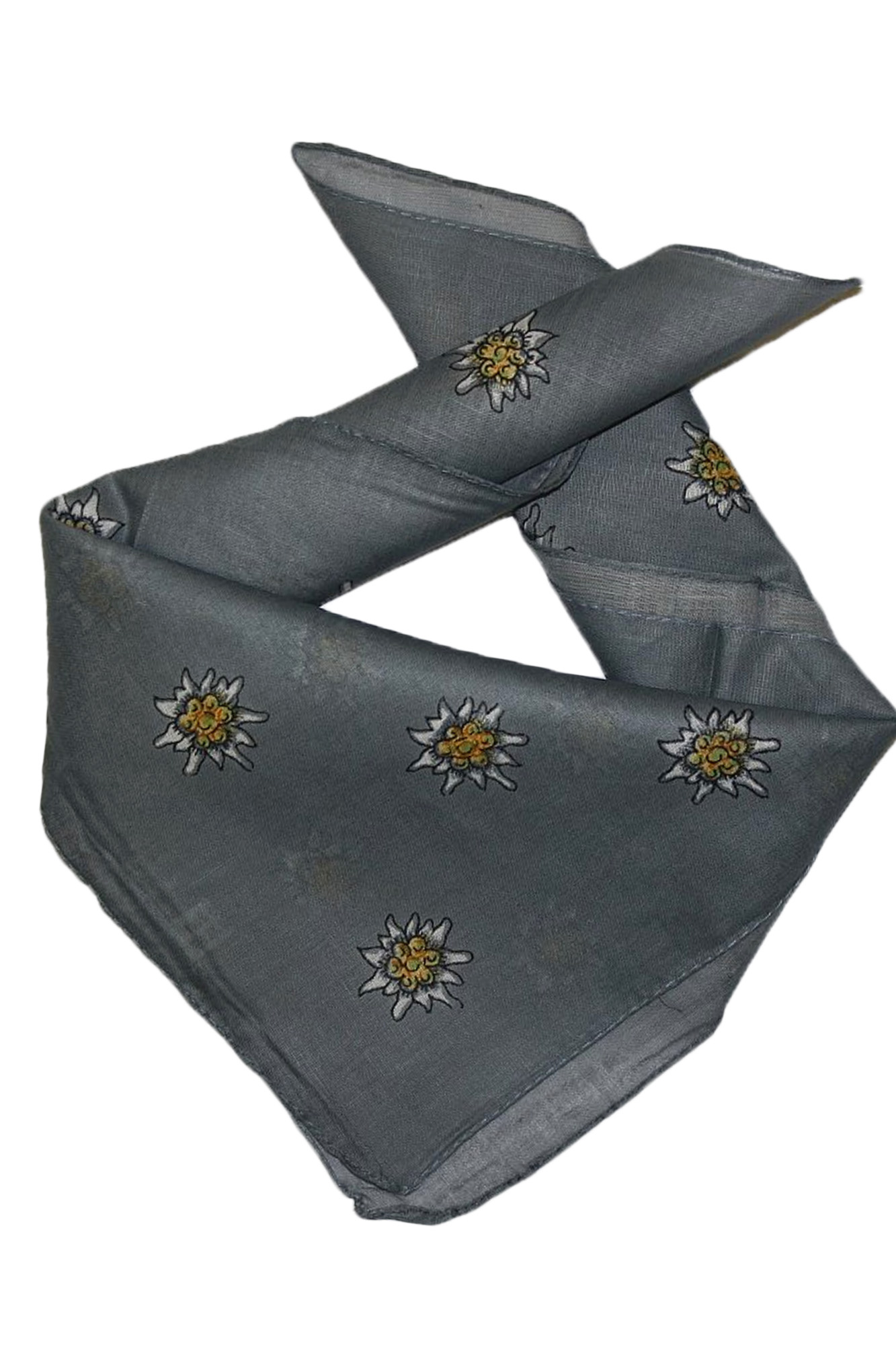 Trachtentuch Halstuch grau