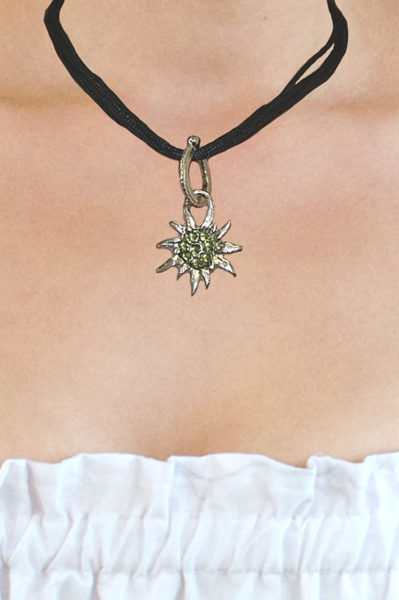 Anhänger Edelweiß grün