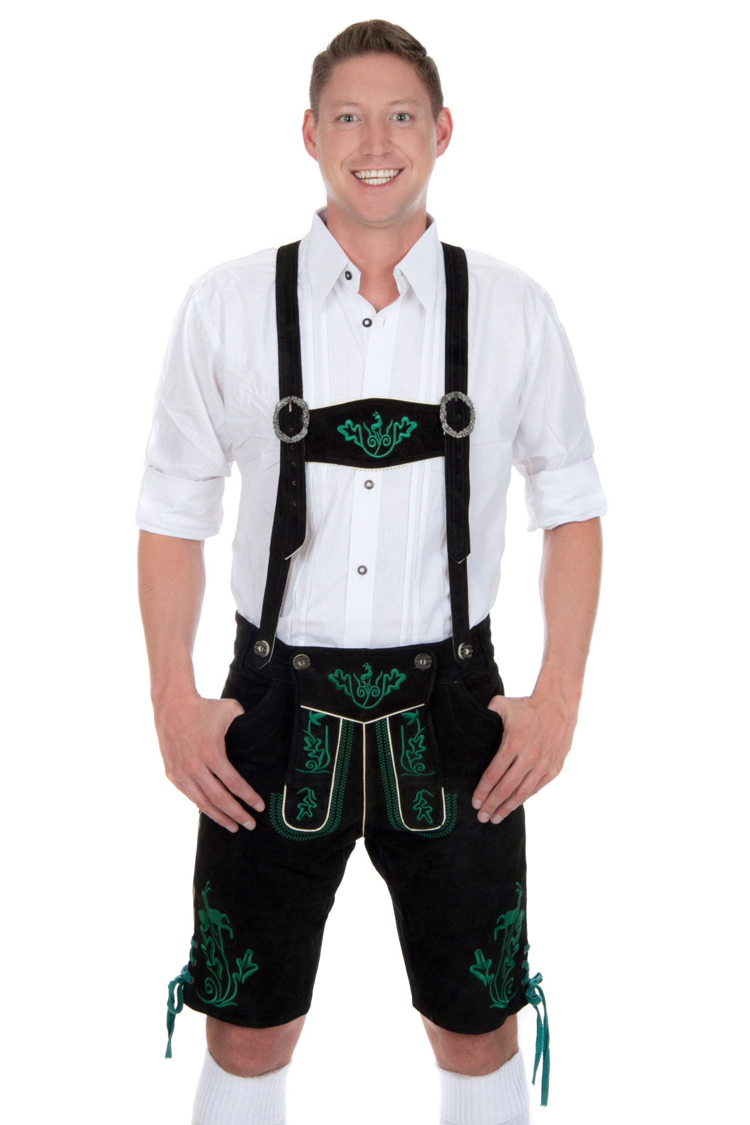 Kurze Trachtenlederhose Miesbacher