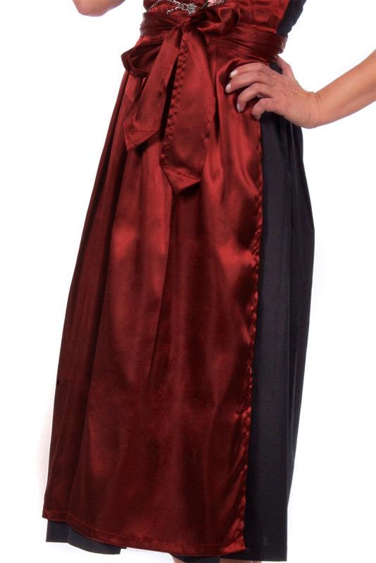 Midi Dirndlschürze rot glänzend