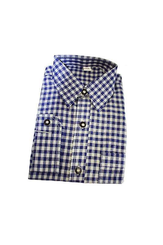 Kinder Trachtenhemd blau