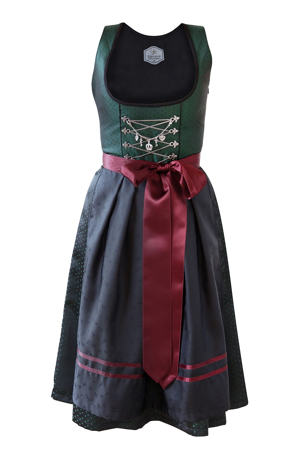 Made in Germany Dirndl tannengrün schwarz