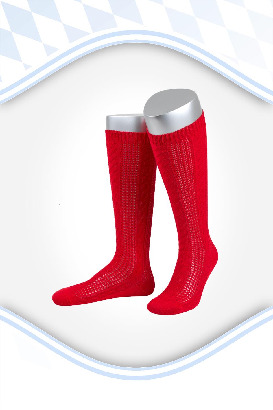 Trachtensocken rot lang