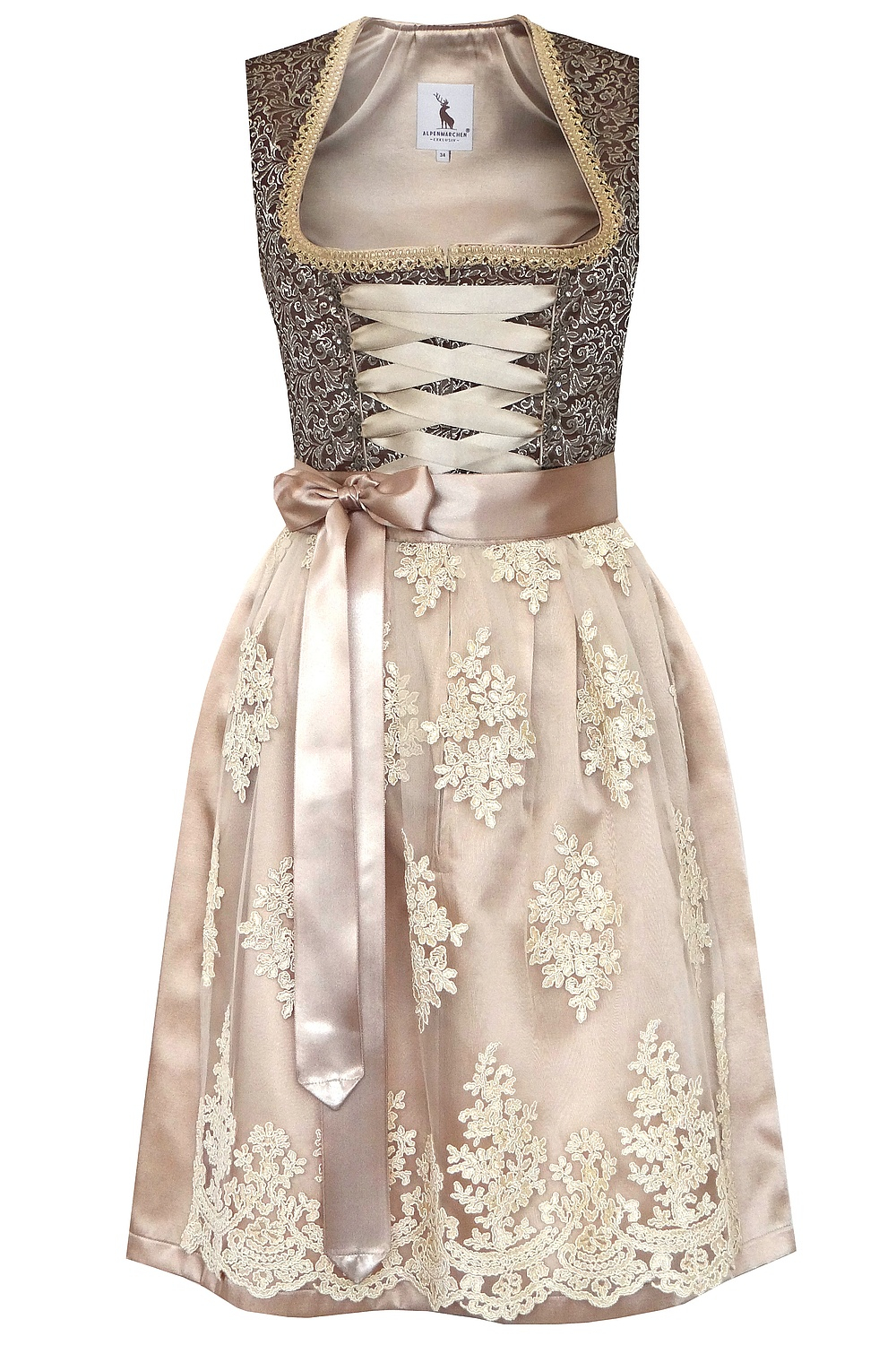 Midi Dirndl Alpenmärchen Rapunzel