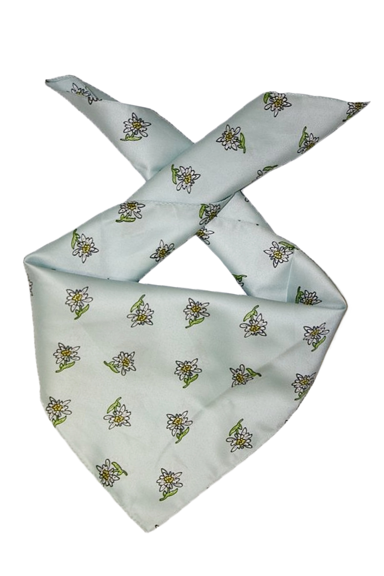 Trachtentuch Halstuch glänzend mint