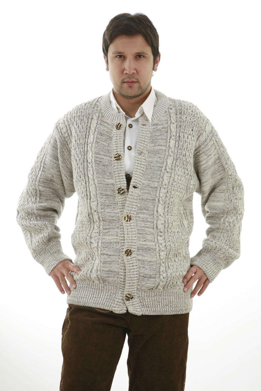 Strick Trachtenjacke natur