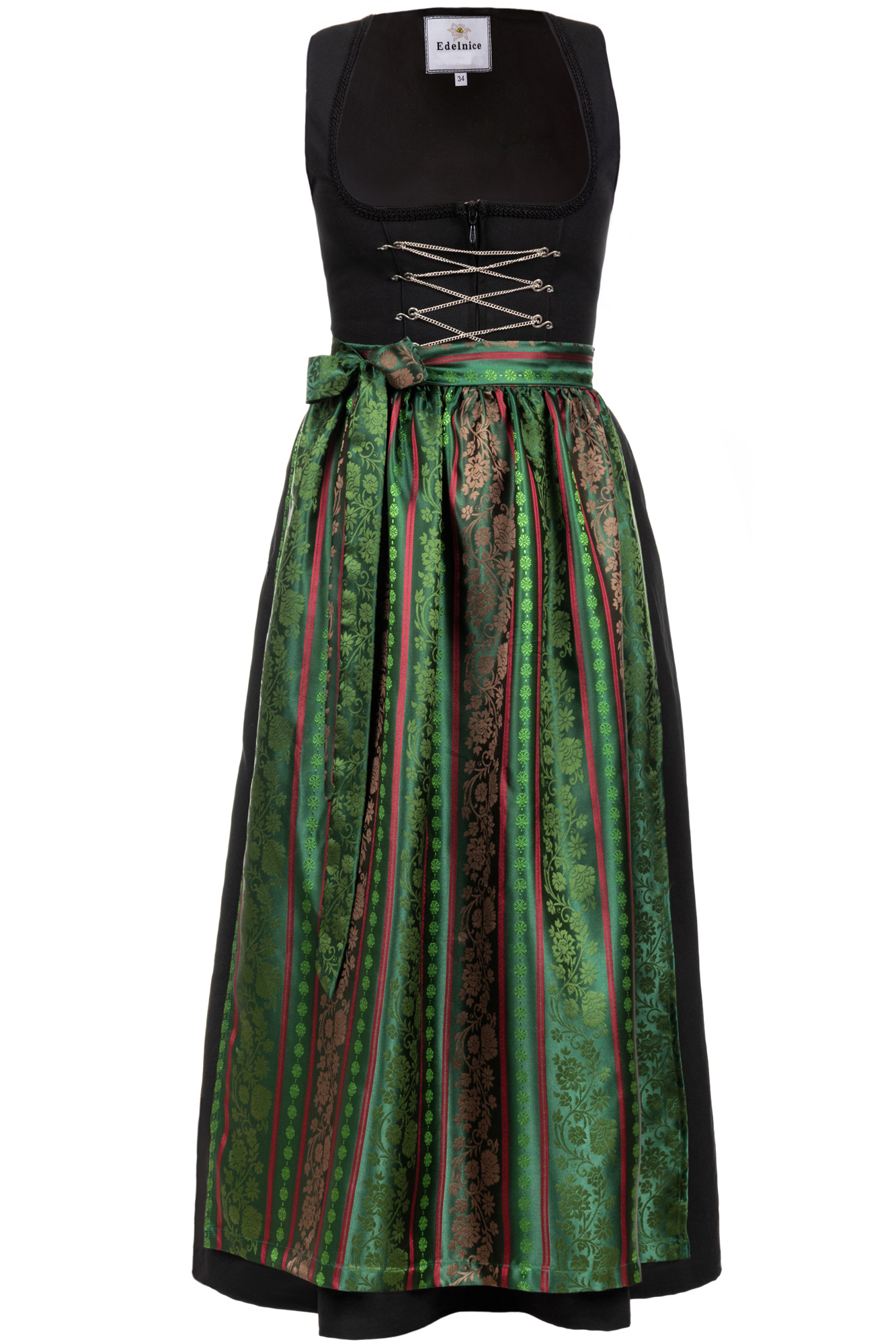 Langes Dirndl 2-teilig Sonja grün