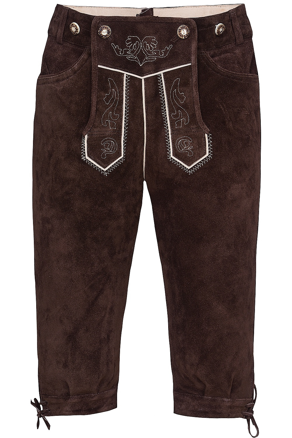 Kinder Trachtenlederhose dunkelbraun