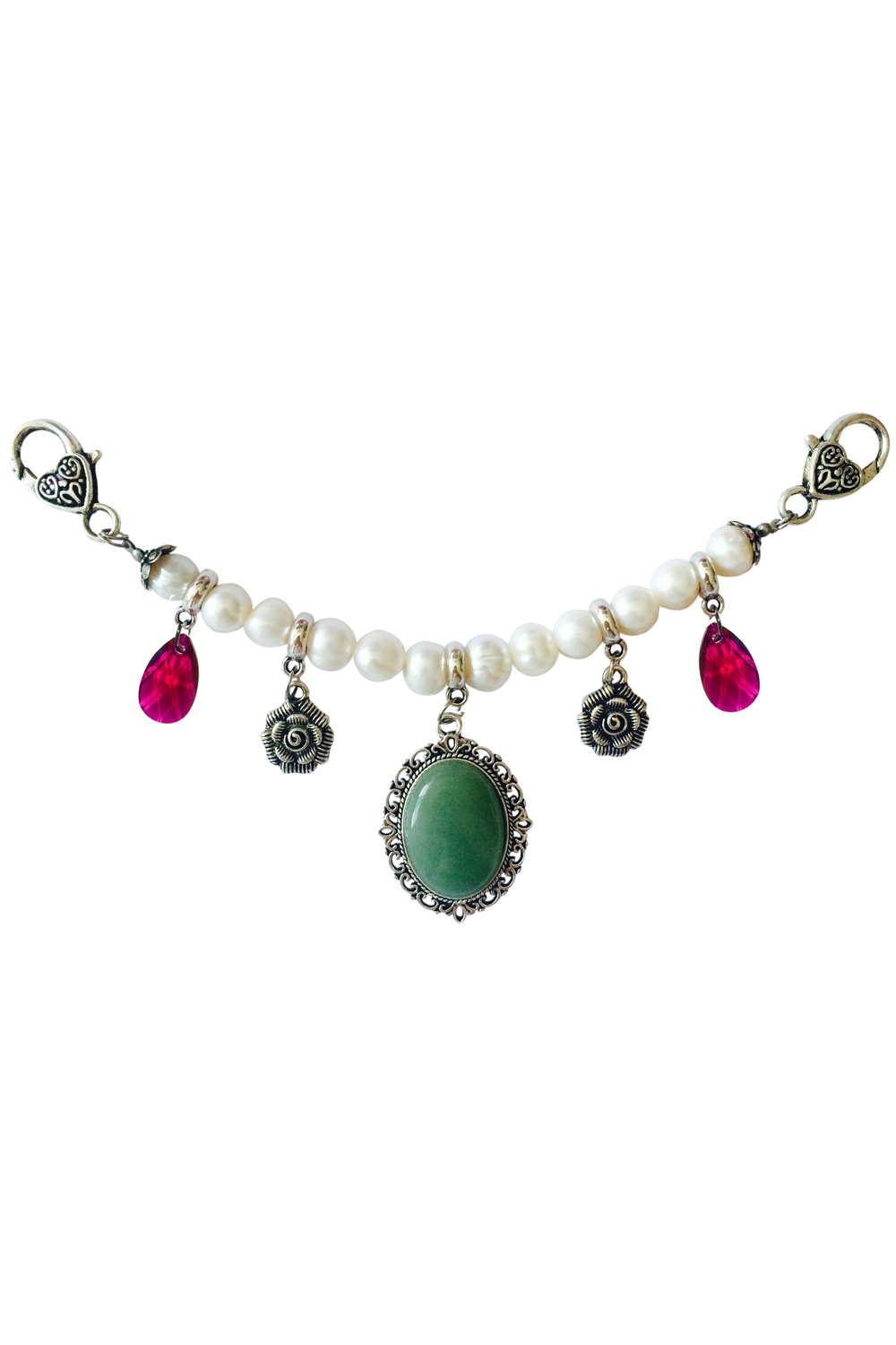 Made in Germany Perlen Charivari Medaillon Aventurinquarz