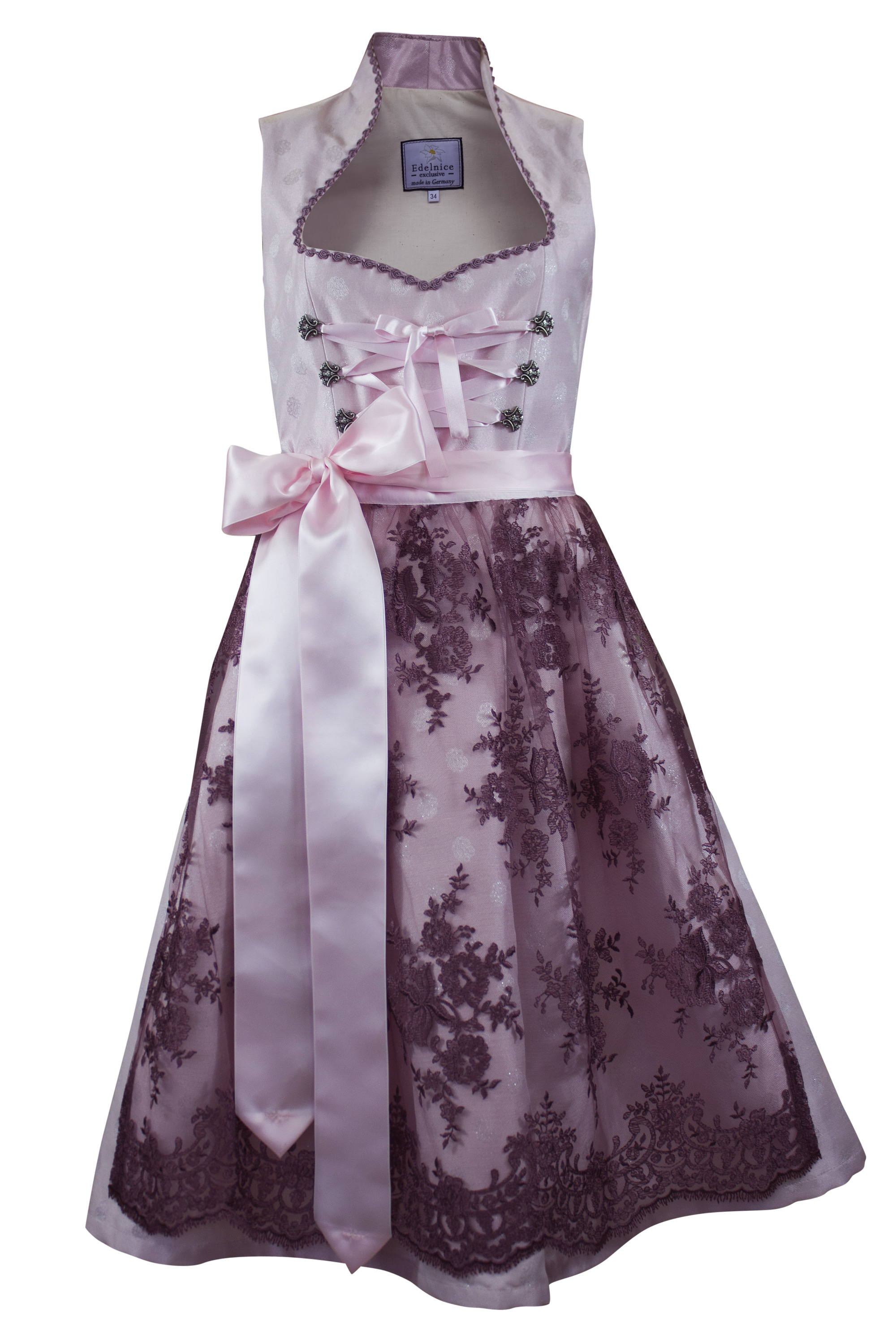 Midi Dirndl Made in Germany Einzelstück Nr. 3 Größe 34