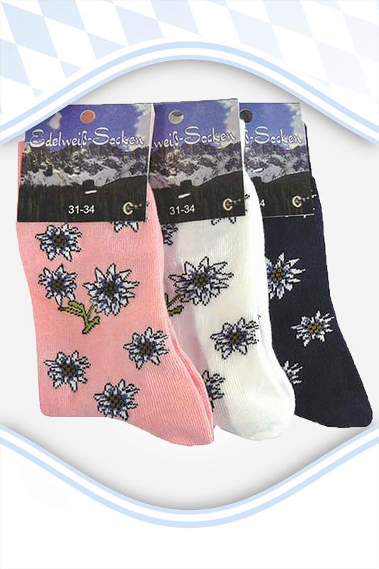 Kinder Socken Edelweiß kurz
