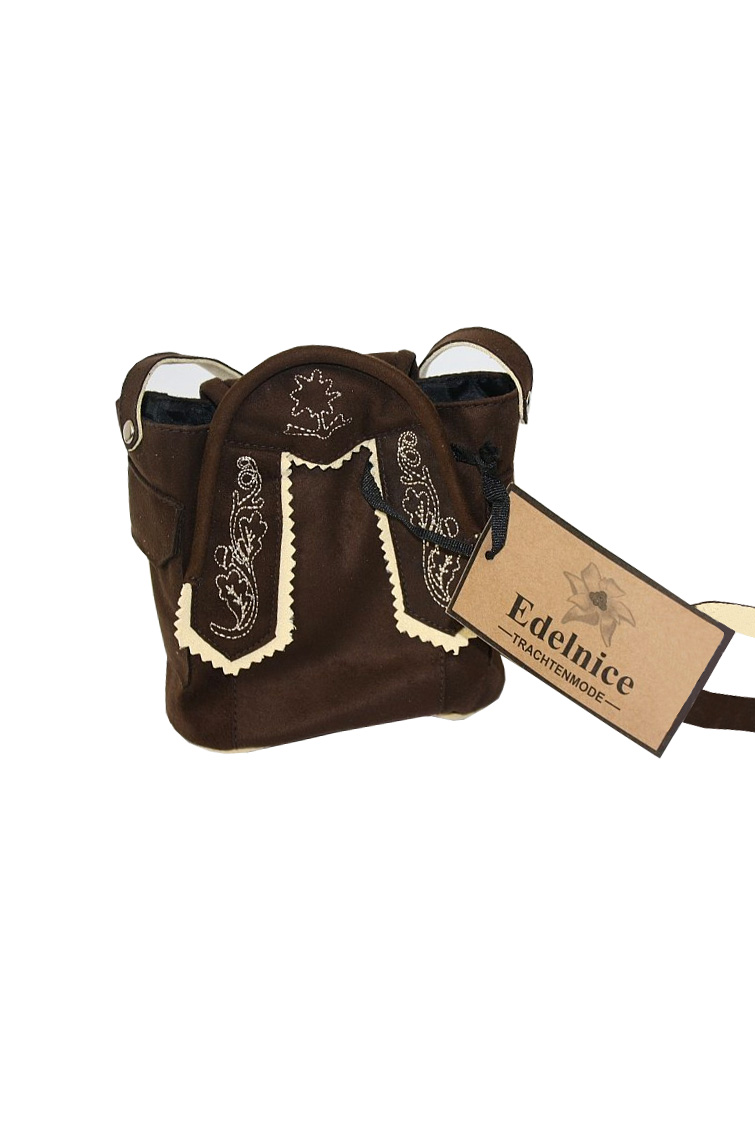 Mini Dirndltasche dunkelbraun