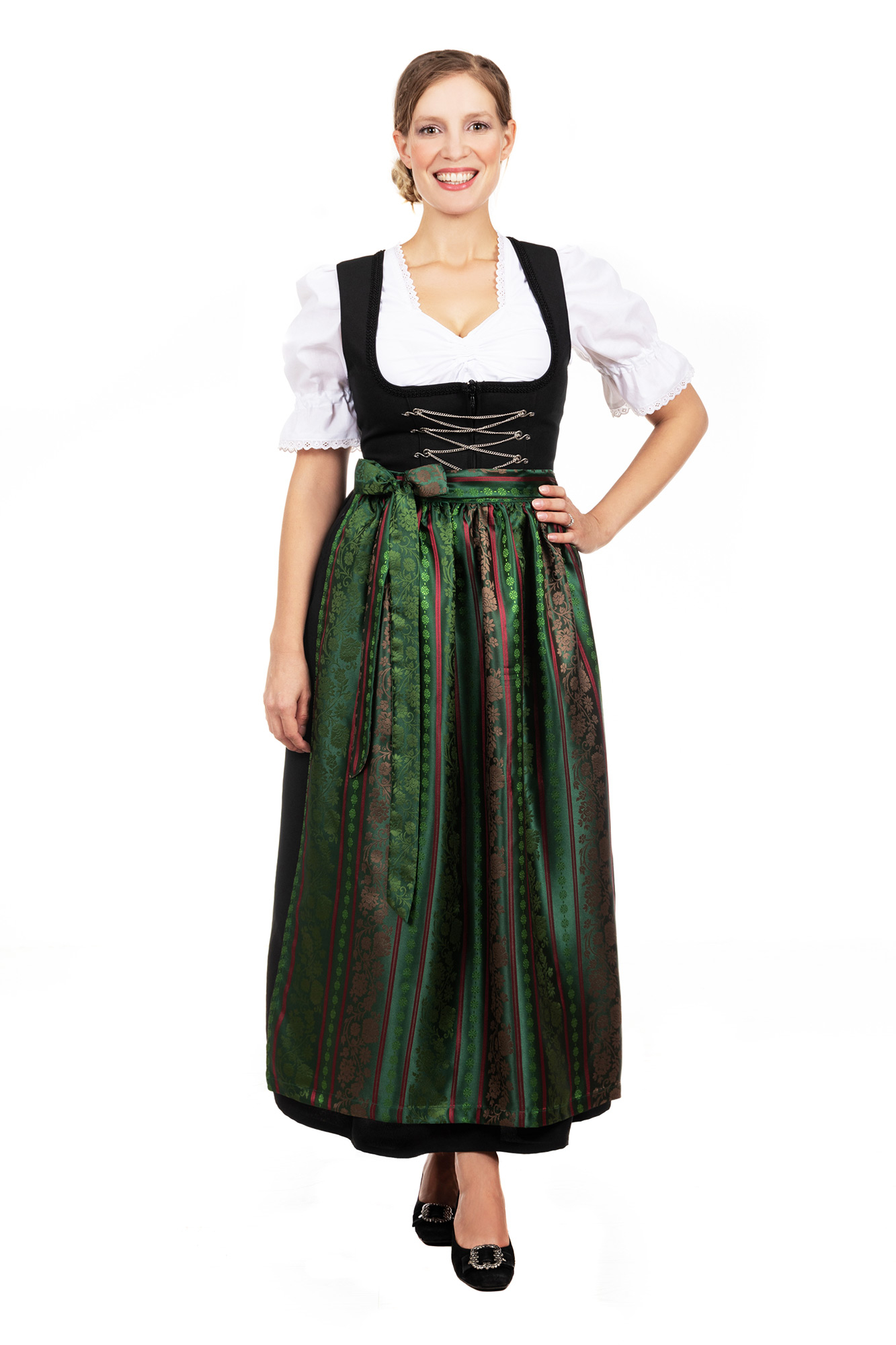 Langes Dirndl 2-teilig Sonja grün