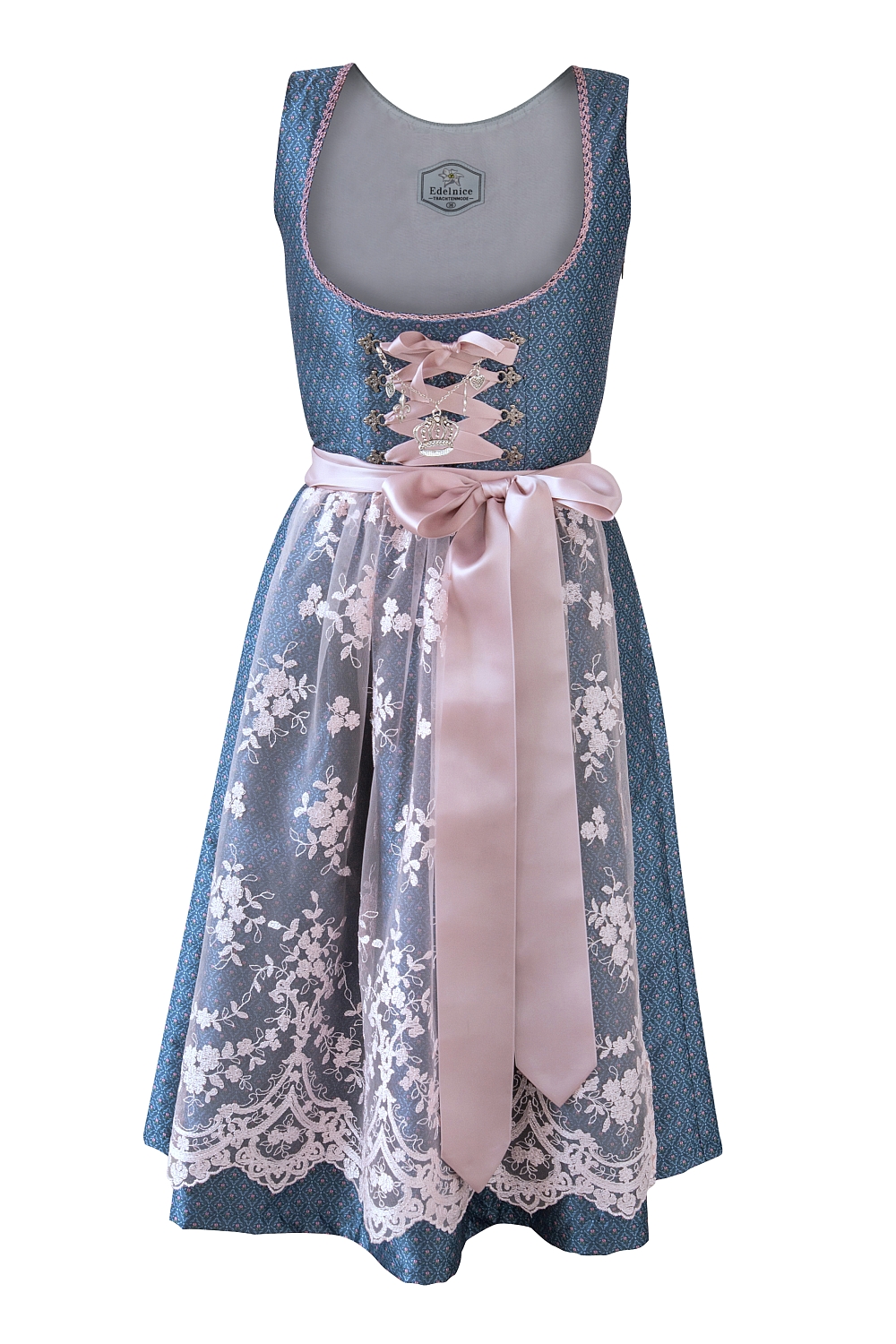 Made in Germany Dirndl blau zartrosé