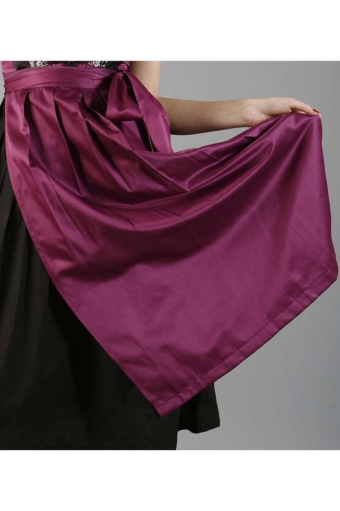 Midi Dirndlschürze violett