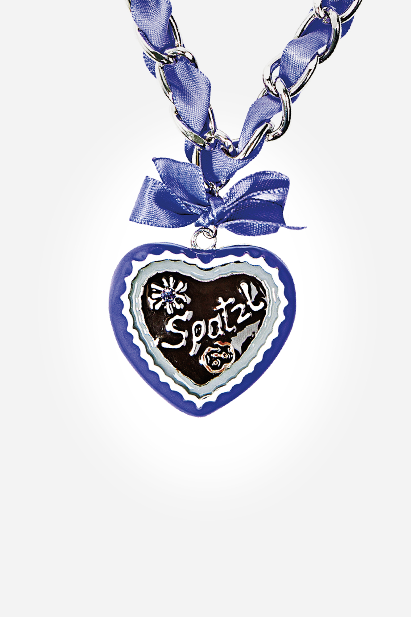 Halskette Herz Spatzl lila
