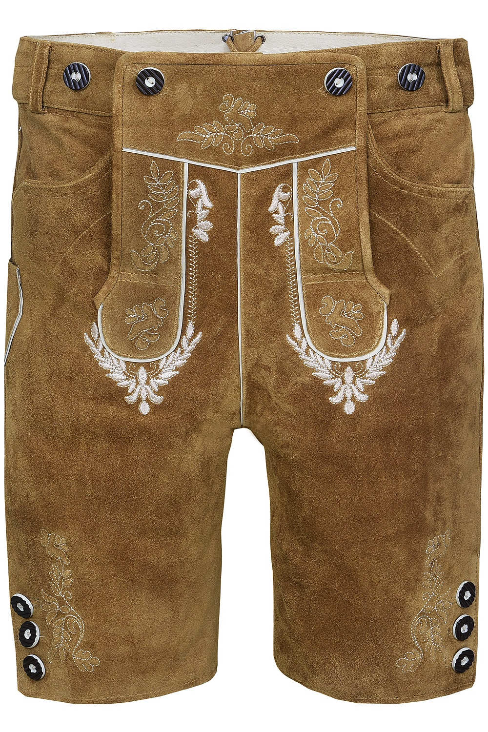 Kurze Trachtenlederhose hellbraun