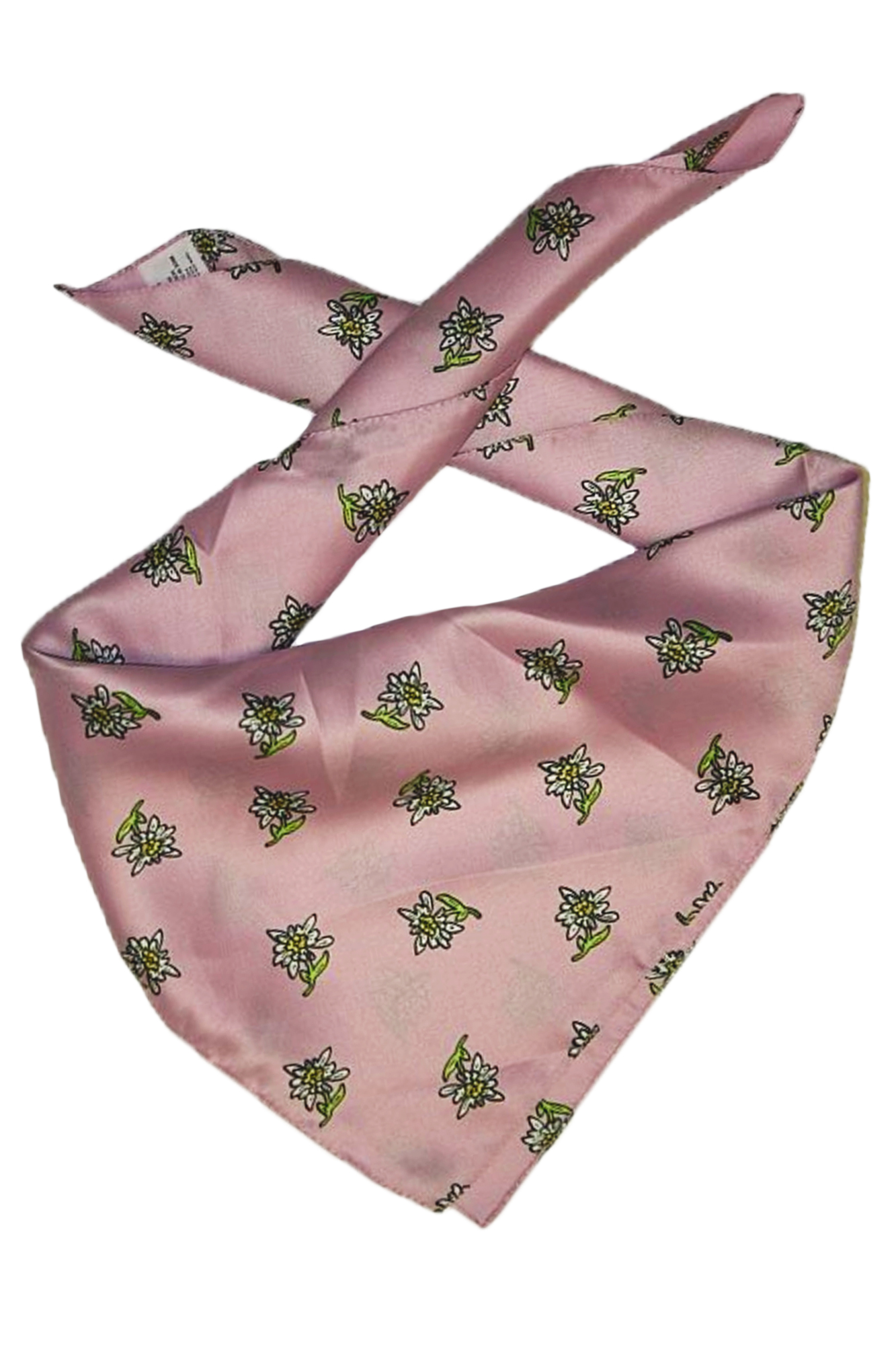 Trachtentuch Halstuch glänzend rosa