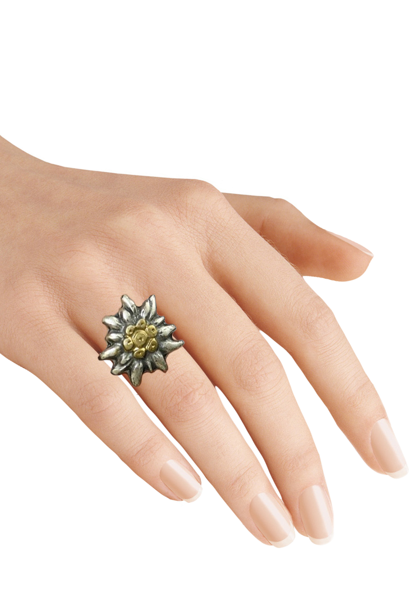 Trachten Ring Edelweiß groß