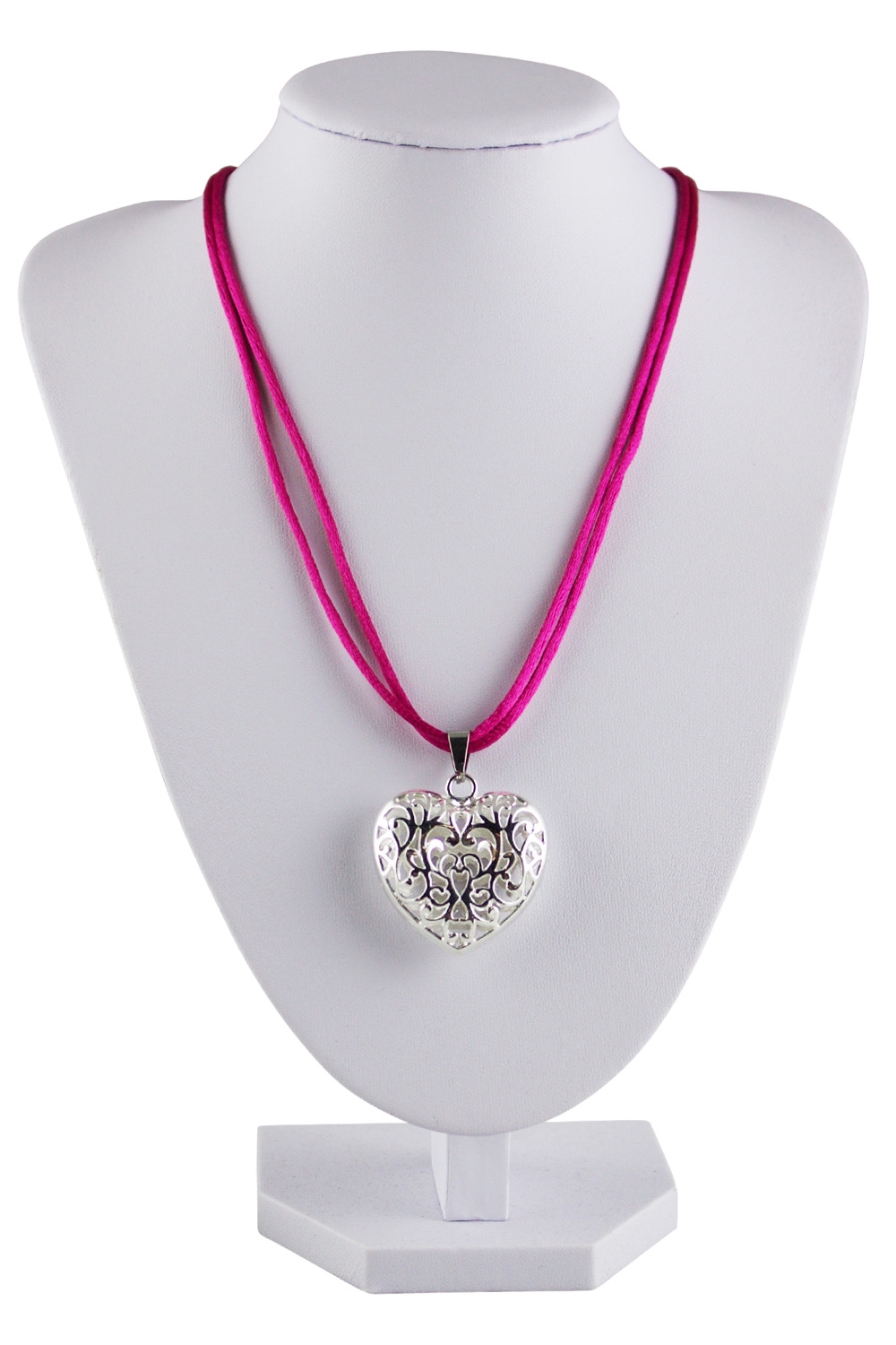Made in Germany Kette Herz fuchsia