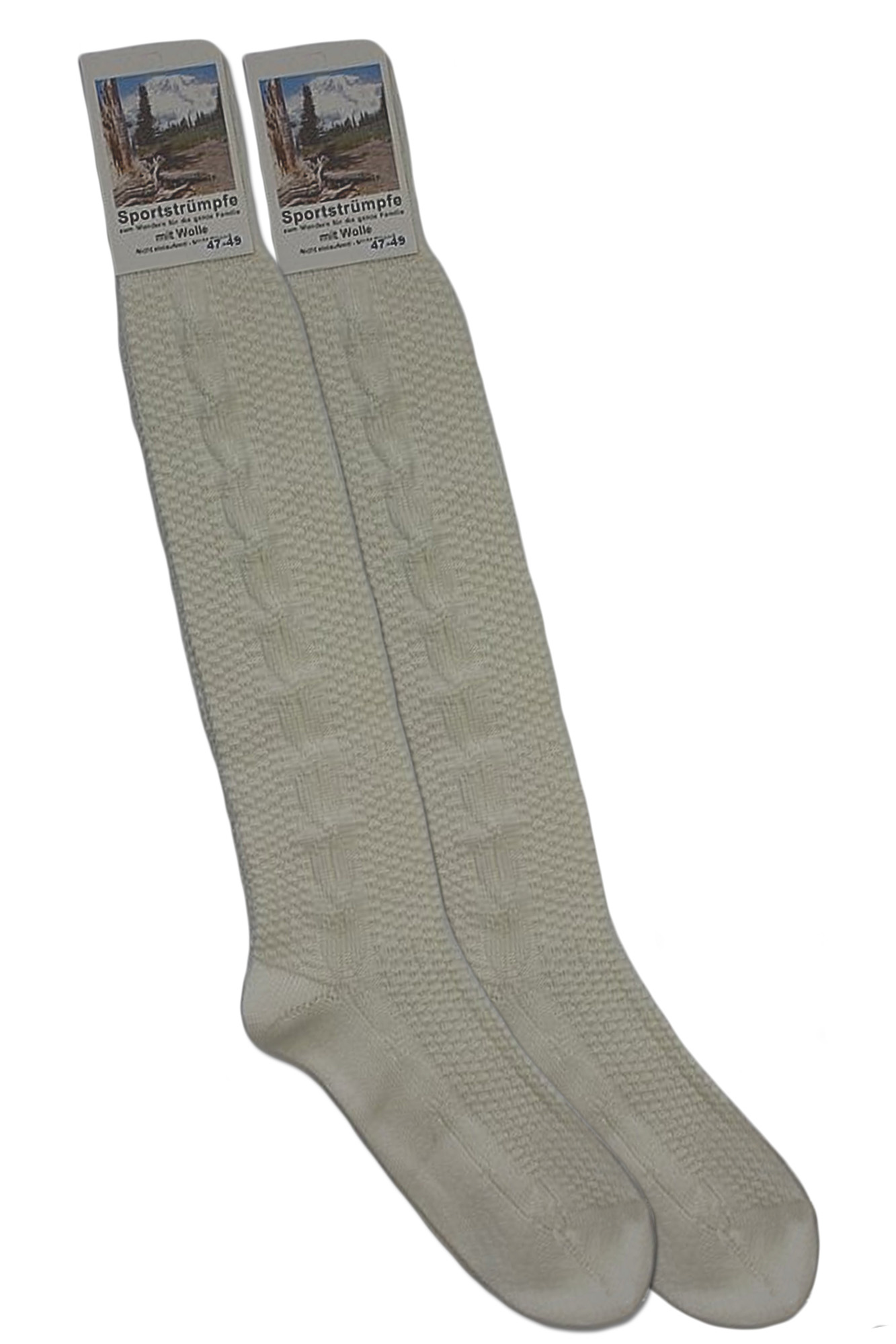 lange Trachtensocken aus Wolle