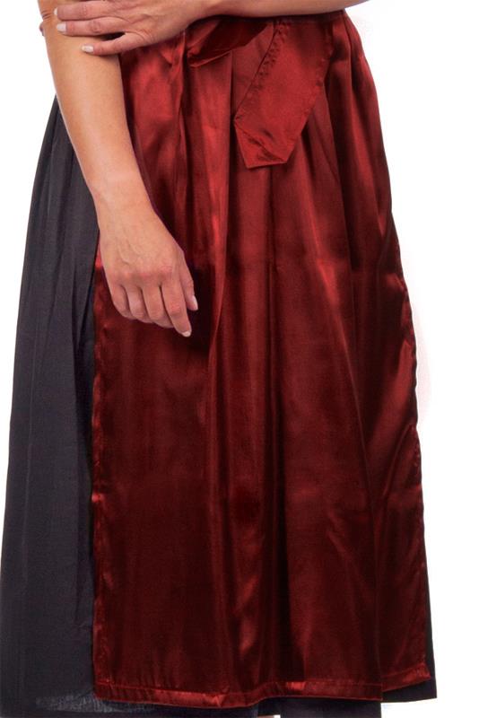 Midi Dirndlschürze rot glänzend