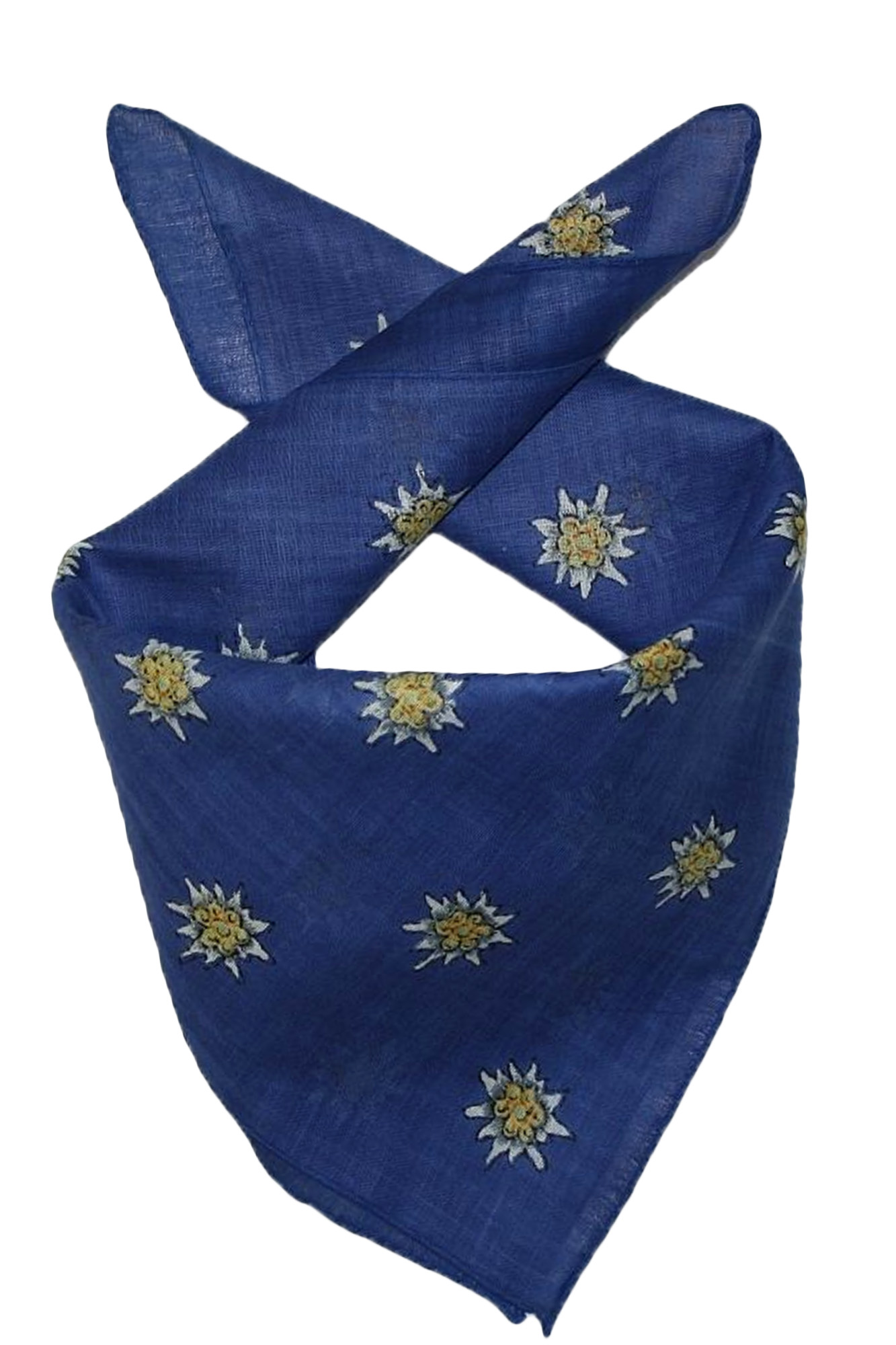 Trachtentuch Halstuch blau