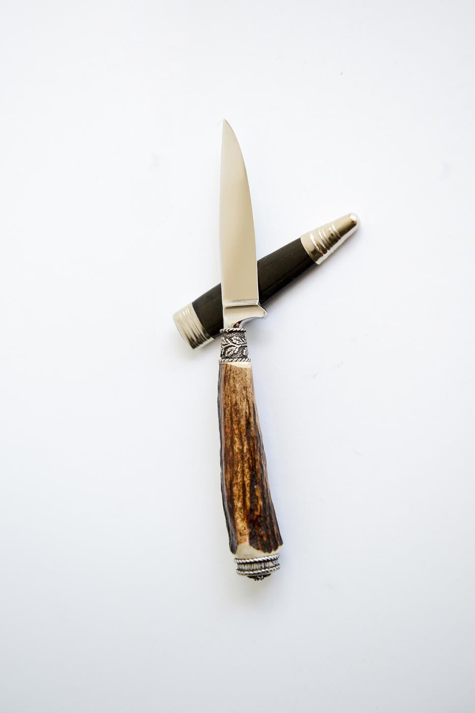 Trachtenmesser Hirschhorn Edelweiß