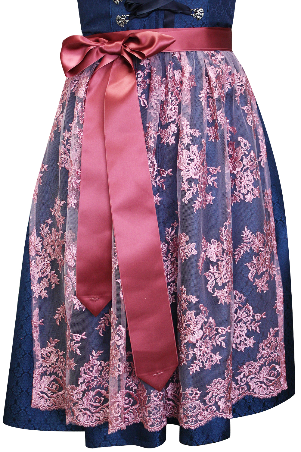 Midi Dirndlschürze Made in Germany rosa