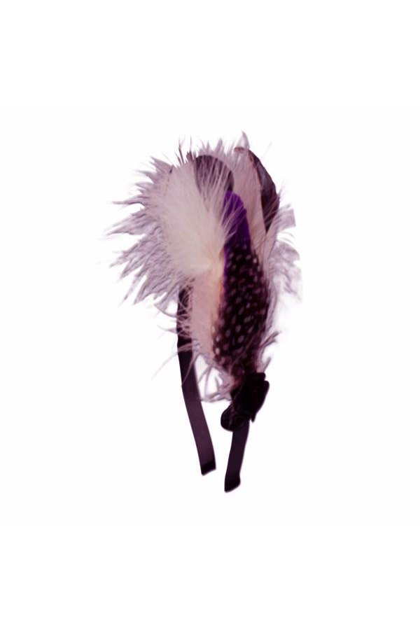 Feder-Haarreif lila