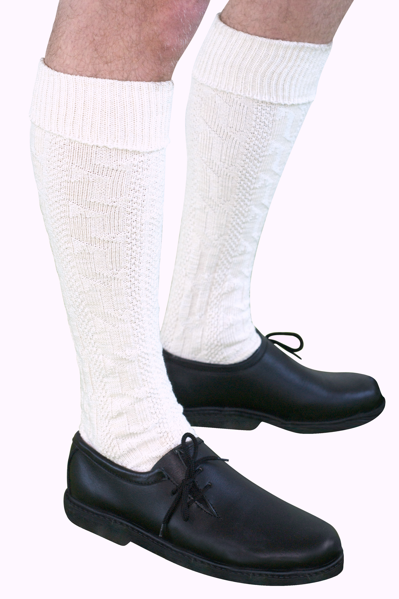 lange Socken Trachtensocken Zopfmuster